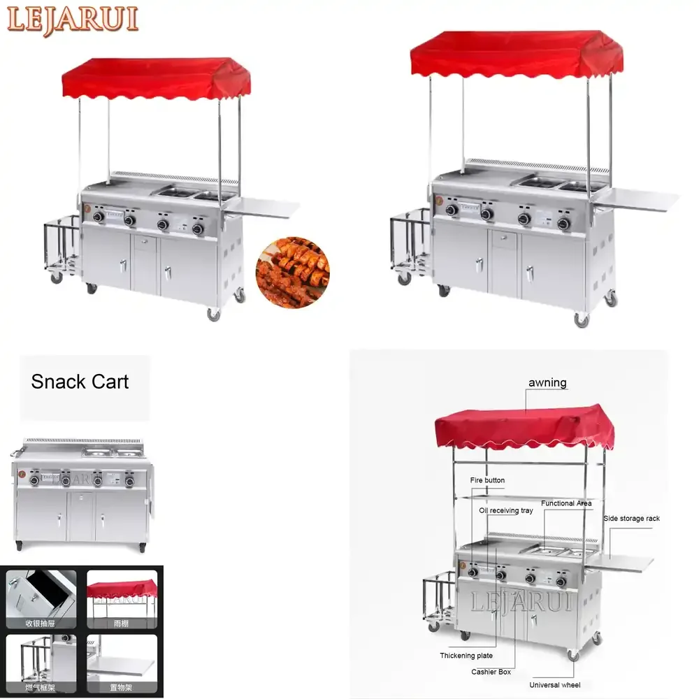 

12.5 Hot sell Commercial Type Griddle Deep Fryer Kanto Cooking Machine Teppanyaki Equipment Flat Grill Grill Squid