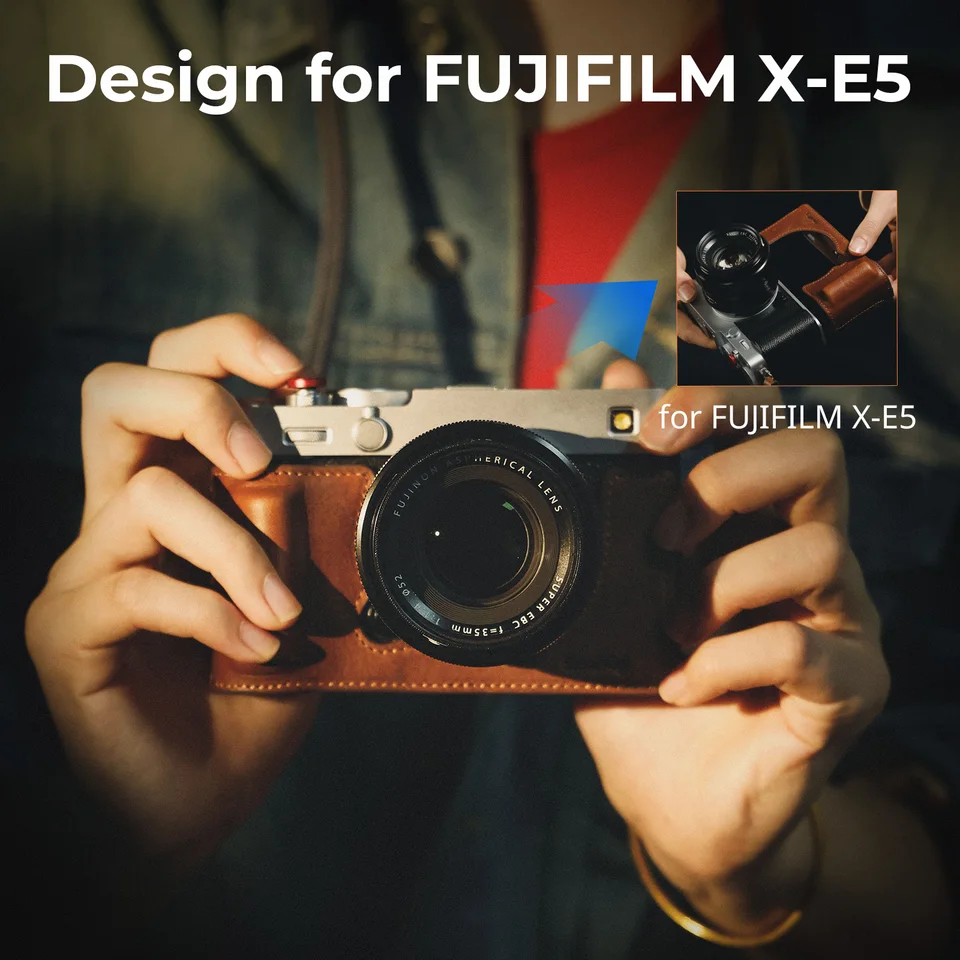 SmallRig X-E5 ハーフケース、カメラレザーケースキット FUJIFILM X-E5