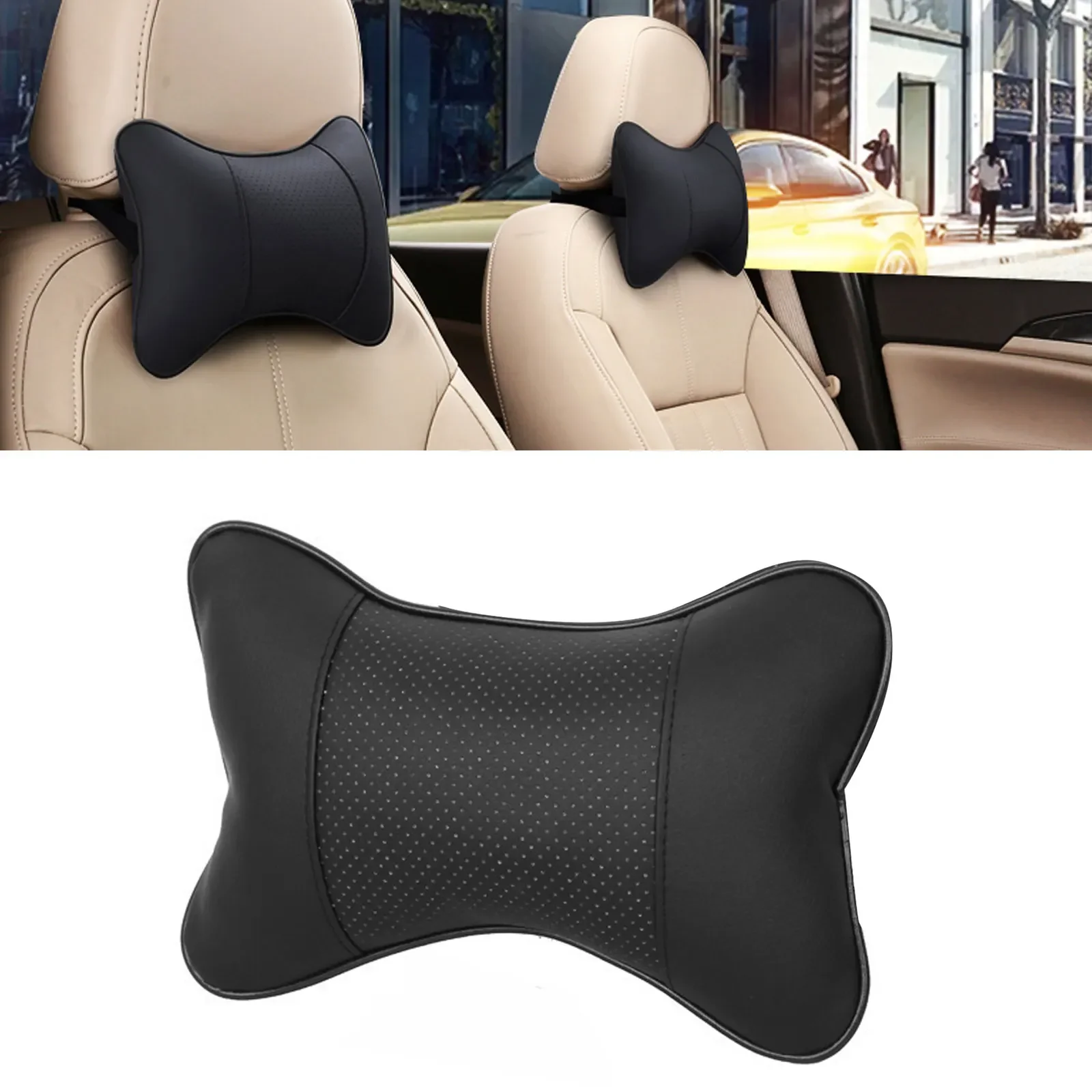 

Car Seats Neck Pillow Breathable Auto Head Neck Rest Cushion Relax Neck Support Cervical Headrest Comfortable Soft Car Pillow