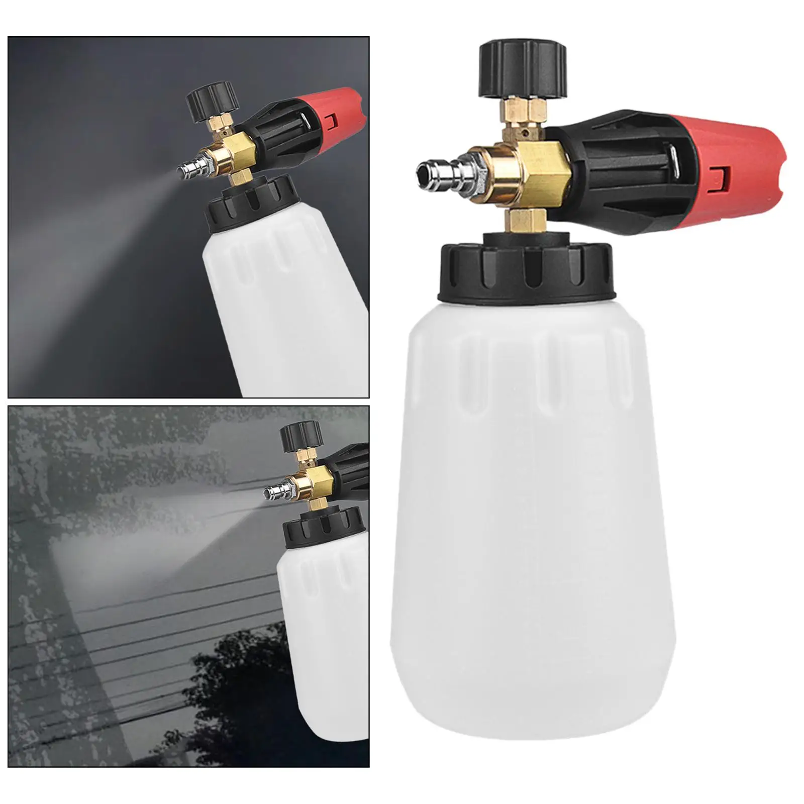 

Handheld Foam Sprayer 1/4 inch Quick connect Washer Bottle for Car Window Washing House Cleaning