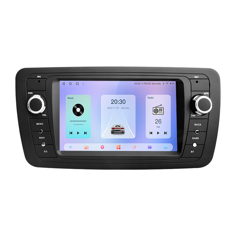 Kapud 7'' Android 14 Car Multimedia Radio Player 360 Camera For Seat Ibiza 6j 2009 2010 2011 2012 CarPlay AUTO SWC Navigation