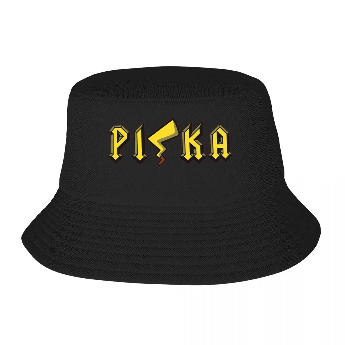 2024 New Summer Pika Bucket Hats for Women Men Pokemon Outdoor Travel Foldable Bob Fishing Hat Girls Boys Sun Hat