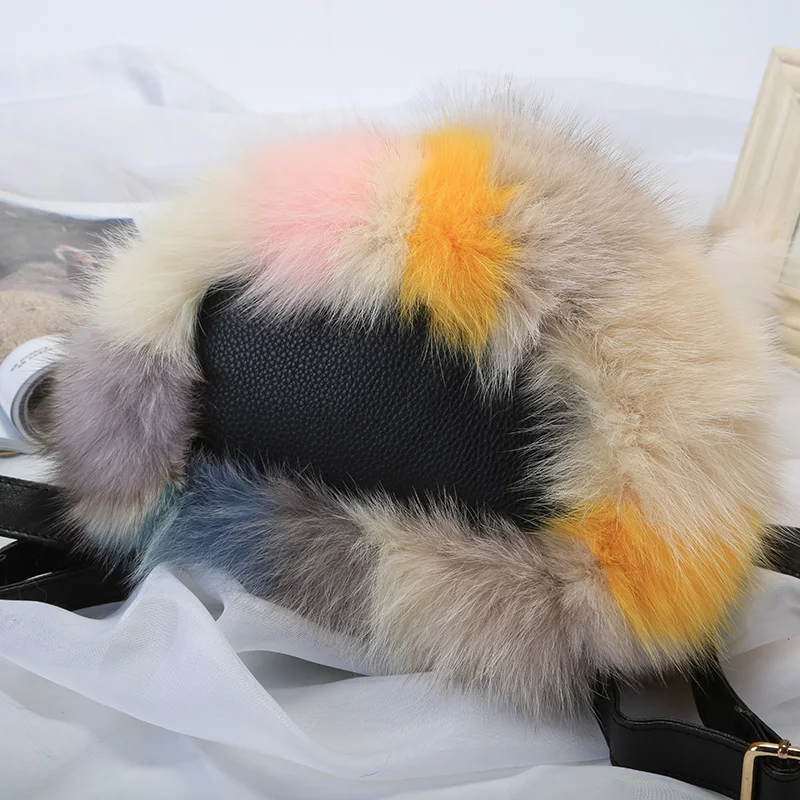 New Fur Backpack For Cute Women 2024 Autumn and Winter Fur Travel Bag Large Capacity Fox Fur Bag For College Students