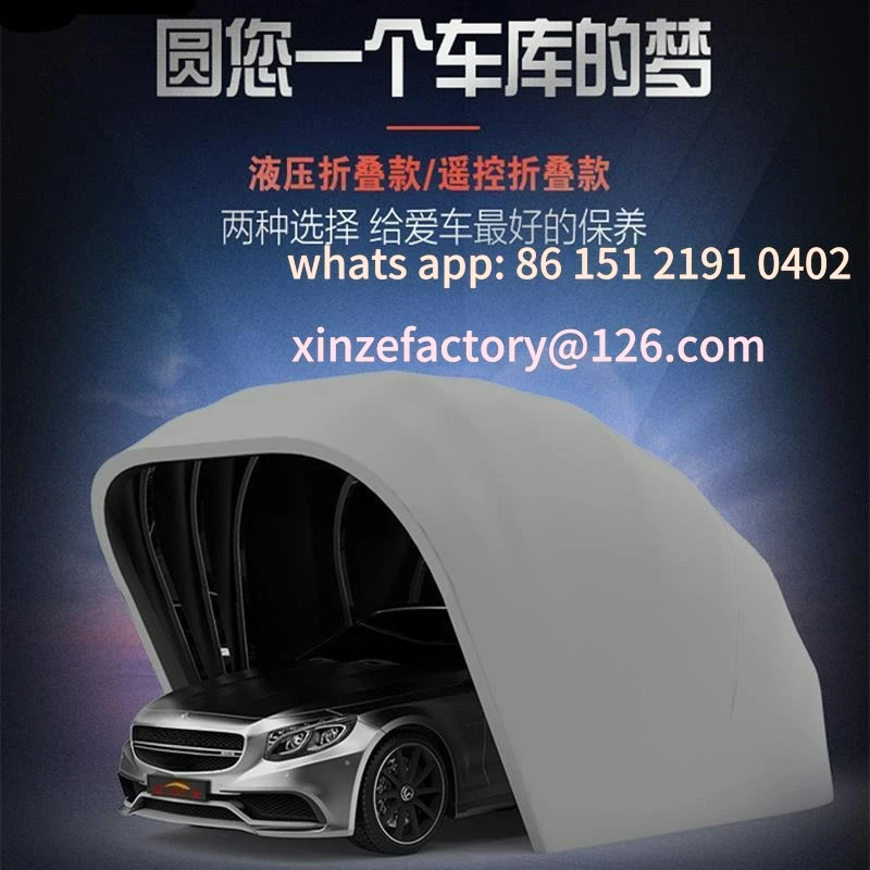 Customizable 6 meters semi-automatic automatic mobile garage anti-sun exposure folding telescopic carport car parking shed awnin