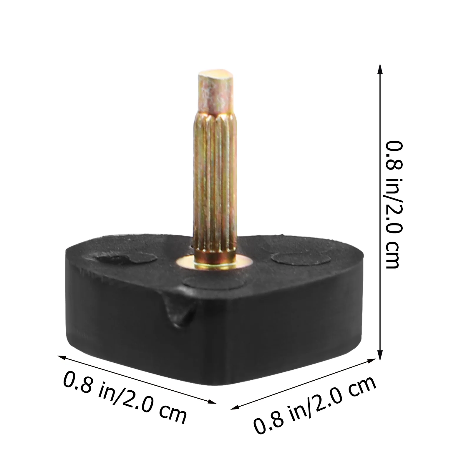 2 pares de almofadas de salto alto em formato de coração, pontas de gato, substituição de pino para reparo de sapato, preto