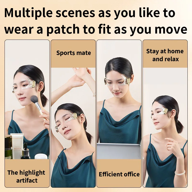 EMS Eye Mask Patch Face Eye Massager Muscle Stimulator Facial Massagers Beauty Eyes Lifting Fatigue Relief eye bags dark circles