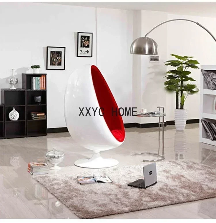 

Nordic Style FRP Egg Chair Single Person Living Room Furniture round Pointed Ball Design Leisure Creative Massage Armchair for S