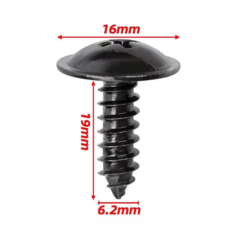 12493-06207B 20PCS R-100 Self-tapping screw for fender of Hyundai Kia Elantra Sonata automobile lining screw