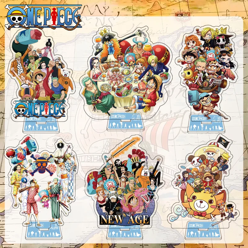 

One Piece Acrylic Anime Figure Display Stand Model Plate Monkey D. Luffy Roronoa Zoro Nami Desk Ornaments Accessories Friends