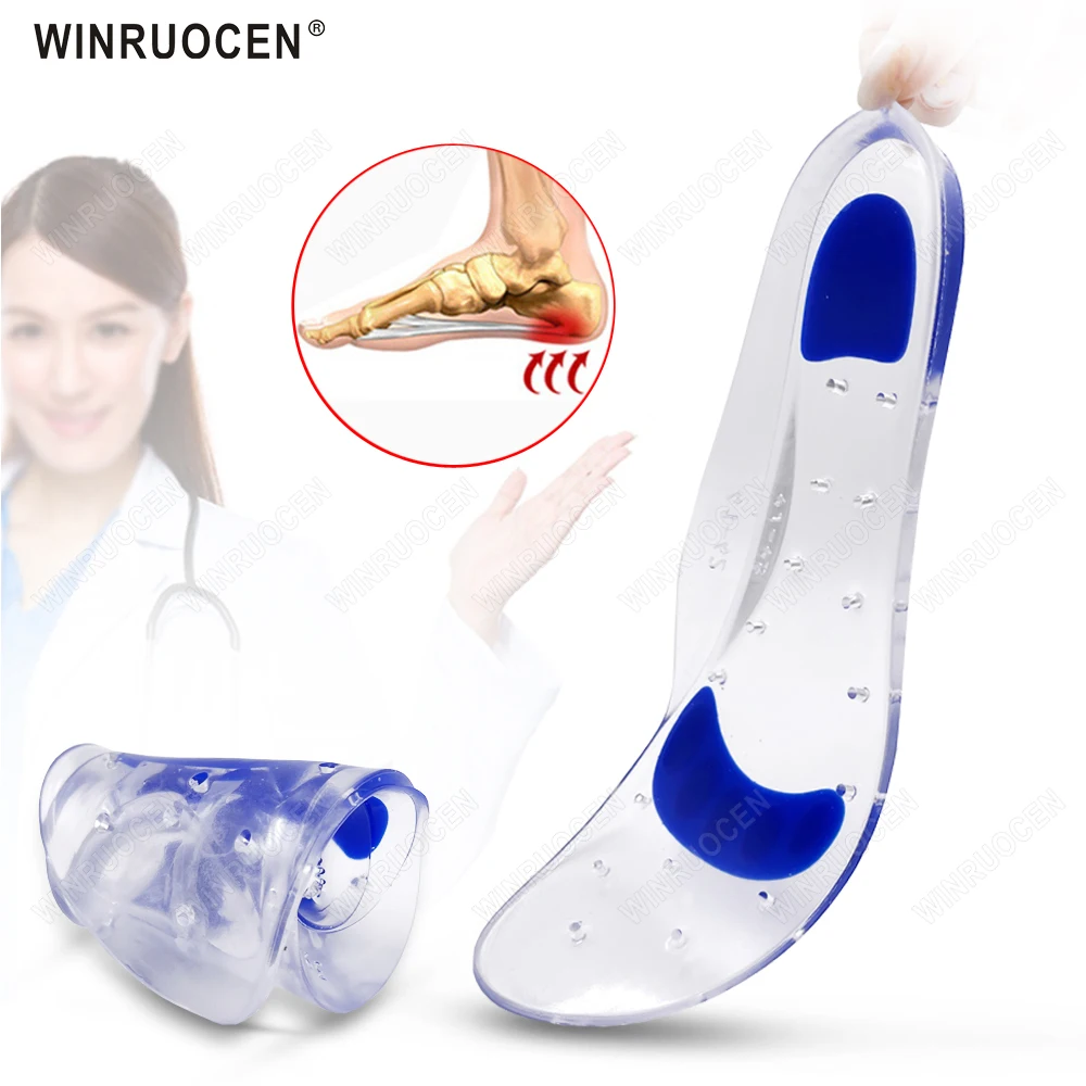 Recommended By Doctors Relief Plantar Fasciitis Insole Arch Support For Flat Feet Orthopedic Insoles Foot Care Women Men Pad