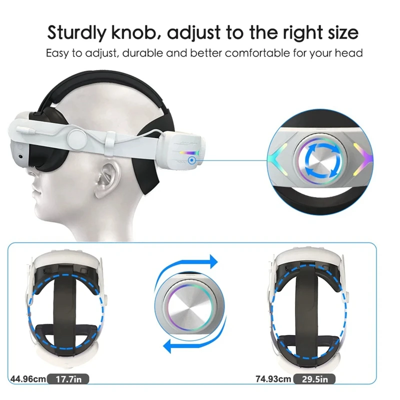 สายรัดศีรษะสําหรับ Meta Quest 3 ปรับ Comfort Elite สายรัด VR ชุดหูฟังอุปกรณ์เสริม Enhanced GAMING