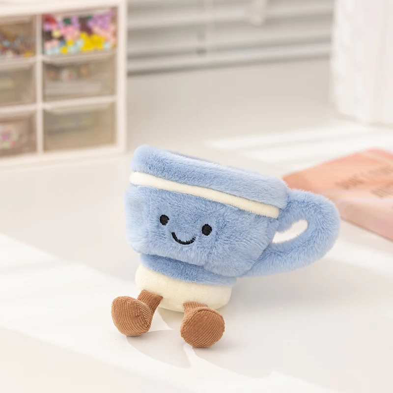 Cartoon Spaß Heißer Verkauf Cookie Plüsch Puppe Pentant Kuchen Baguette Zimt Teekanne Kaffee Tasse Plüsch Spielzeug Wohnkultur Geschenk Für Kinder