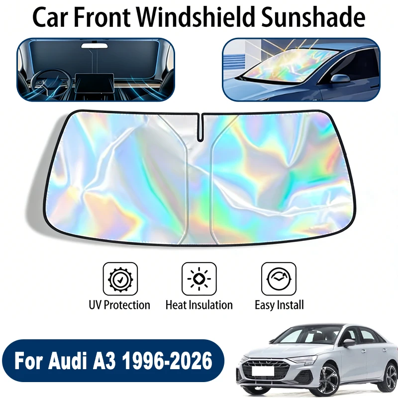 

Windshield Sun Shade For Audi A3 1996-2026 Foldable UV Reflective Front Window Sun Protection Cover Accessories