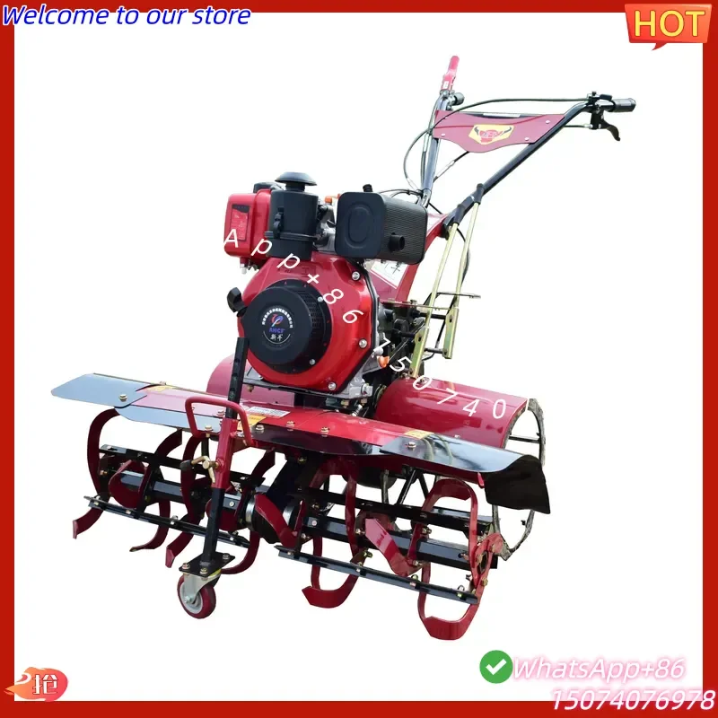 2026 Portable Mini Powered Cultivator Dry Land Ploughing Weeding Rotary Tiller view 5
