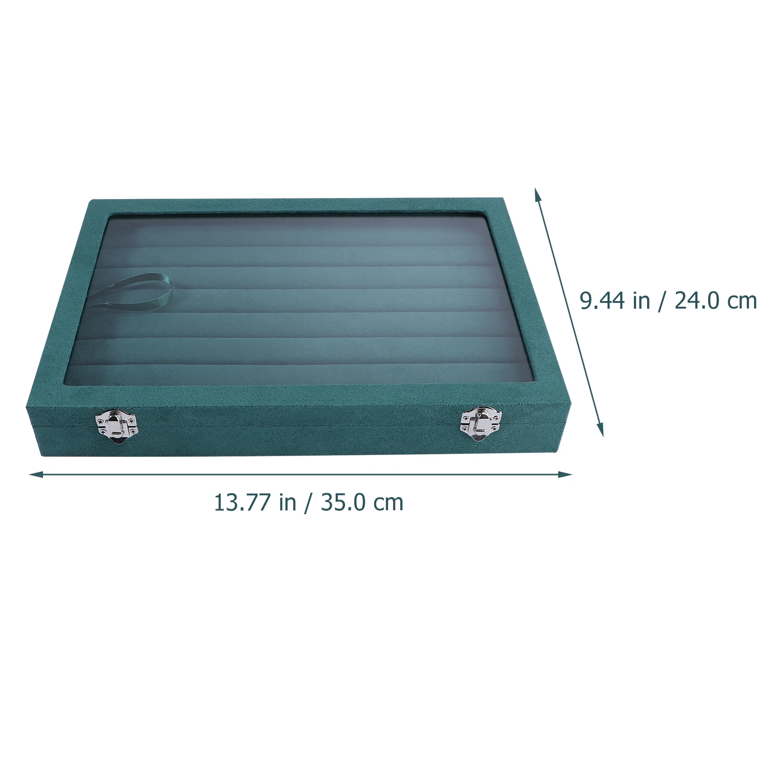 

Jewelry Display Plate Storage Box Rings Organizer Lint Jewelry Box Flannel Lined Travel Case for Rings Layered Household Display