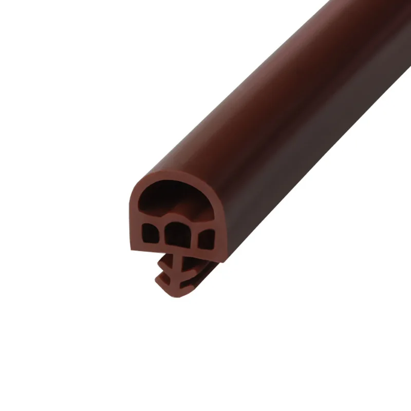 5M Wooden Door Sealing Strip Slot Type Porous Silicone Bedroom Door frame Door Seam Windproof Soundproof Adhesive Strip