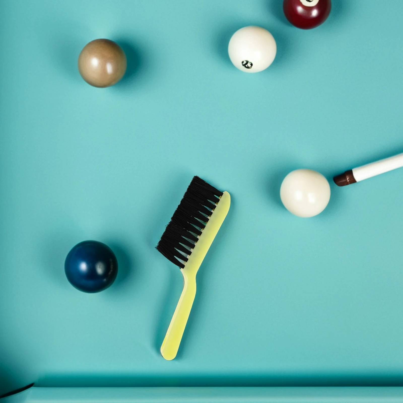 Conjunto de escova de limpeza de feltro para mesa de bilhar, 2 peças, alça ergonômica, manutenção eficiente de superfície, acessórios de sinuca, limpador de feltro de piscina