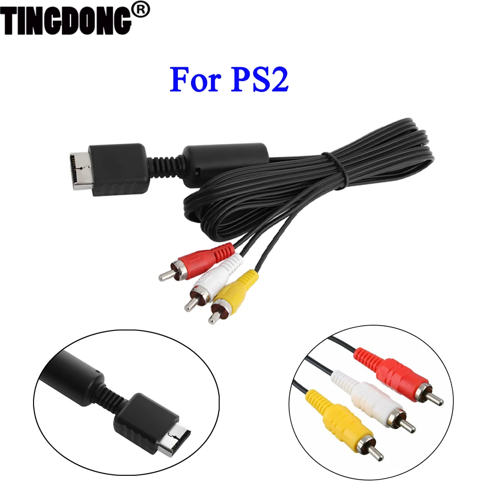 Cable AV de Audio y vídeo para consola Sony Playstation 1, 2, 3, RCA, Cable de cobre, PS2RGB, PS2AV Multi