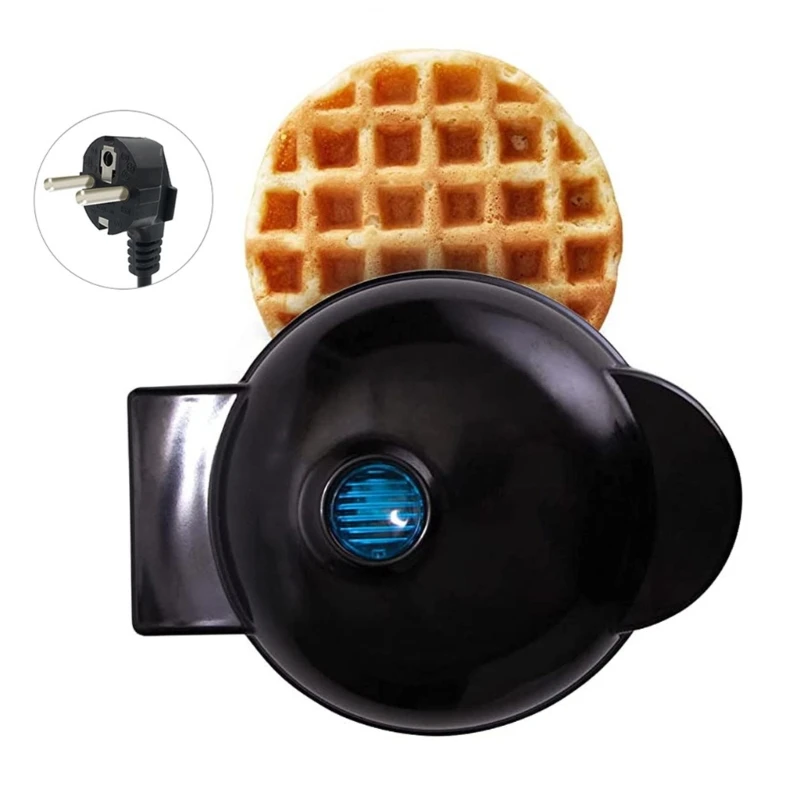 KX4B NonStick Mini Waffles Maker Small Waffles Bakings Pans NonStick Waffles Iron Portable Pancake Maker Machine Bakewares