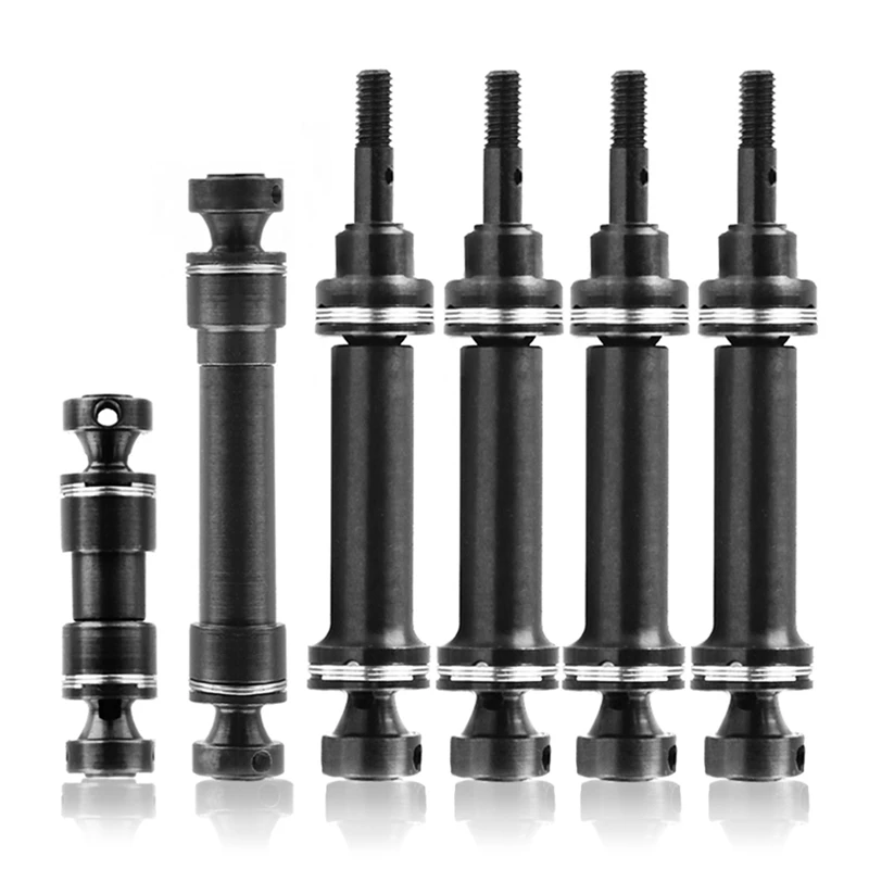 6Pcs Hardened Steel Front Rear Center Drive Shaft For 1/16 Traxxas E-Revo EREVO SUMMIT SLASH 4WD RC Car Upgrade Parts