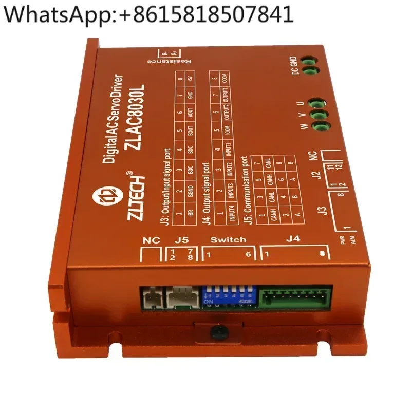 Zltech Ds301 Ds402 Modbus RTU 30A 60A 20V-60V 500W Brushless 3 Phase DC Hub Servo Motor Amplifier Driver for Service Robot