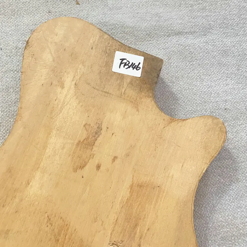 FB146 Raw Materials of Solid Wood  Electric Guitar Body DIY Unfinished  Right Or Left Hand  Uncut with surface Dirty No Paints