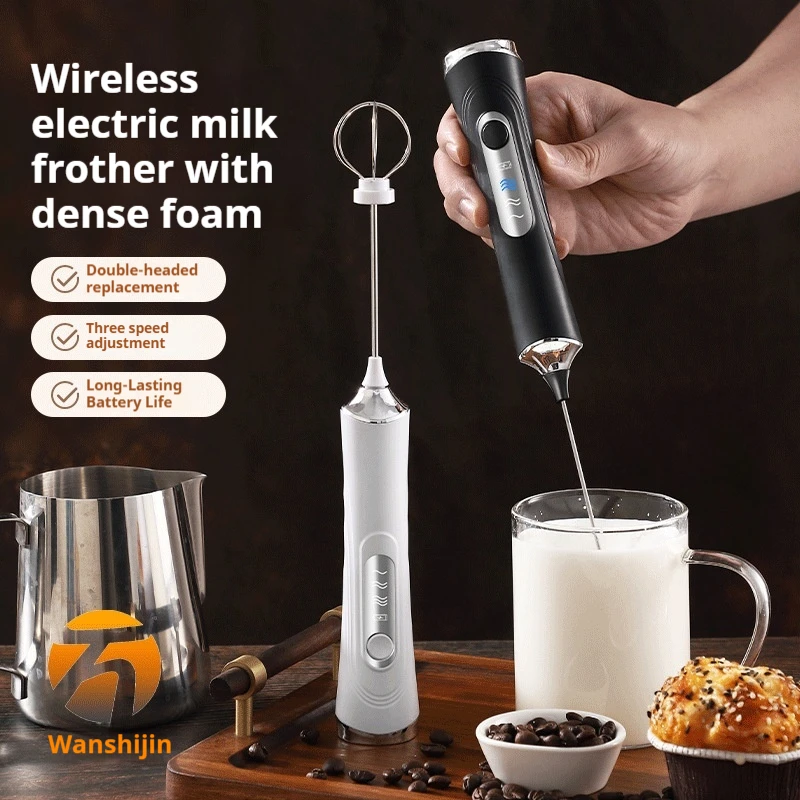 

Household Milk Frother Coffee Frother Mini Small Automatic Electric Milk Frother Mixer Handheld Egg Beater