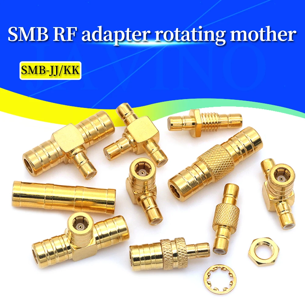RF coaxial adapter SMB Male to SMB Male /SMB Female DAB Car Aerial Adapter Antenna RF Connector 50 Ohm