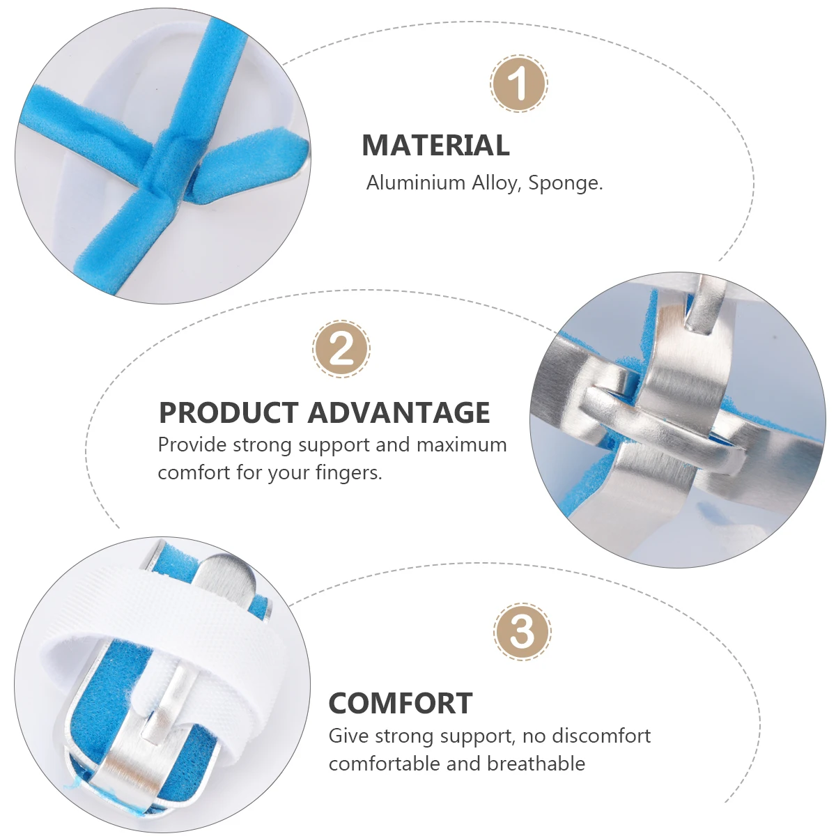 

Finger Protector Splint Brace Support for Wounds Thumb Covers Fingers Fixation Rheumatoid Arthritis Tendonitis Post Stroke Care