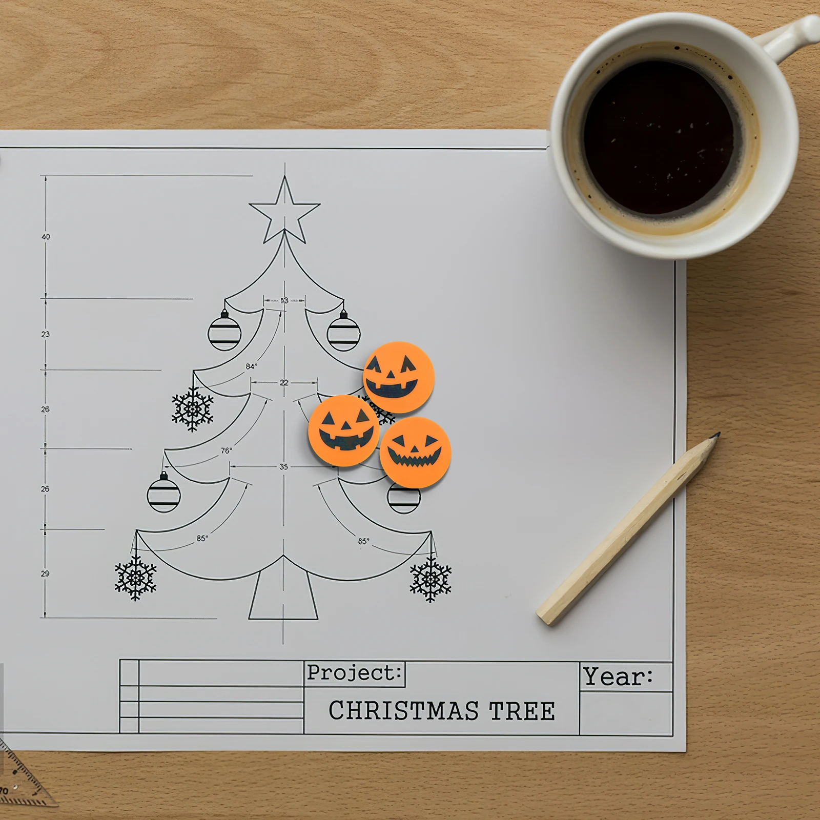 

36pcs Halloween Pumpkin Shaped Erasers - Creative Stationery Easy Erasing Pencil Erasers, Kids, Students & Halloween Party