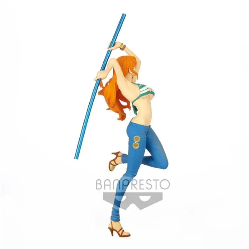 in stock BANDAI BANPRESTO LADY FIGHT ONE PIECE Nami action figure peripherals Model Garage Kit Ornaments Customized