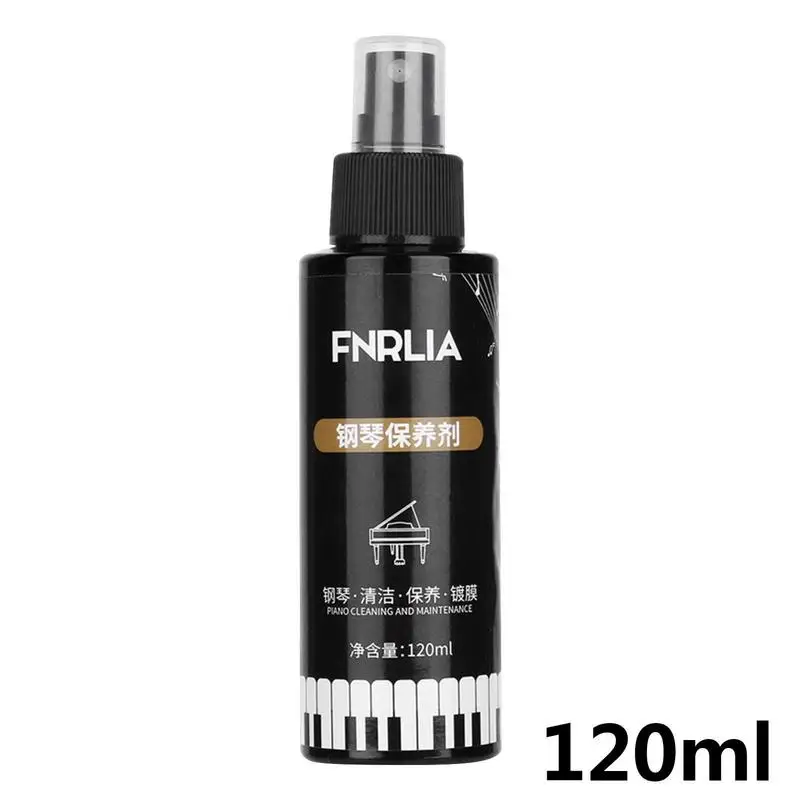 Instrument Cleaner Spray 120ml Piano Cleaning Care Piano Key Cleaner Piano Polish High Gloss Piano Polish Cleaner For Guitar