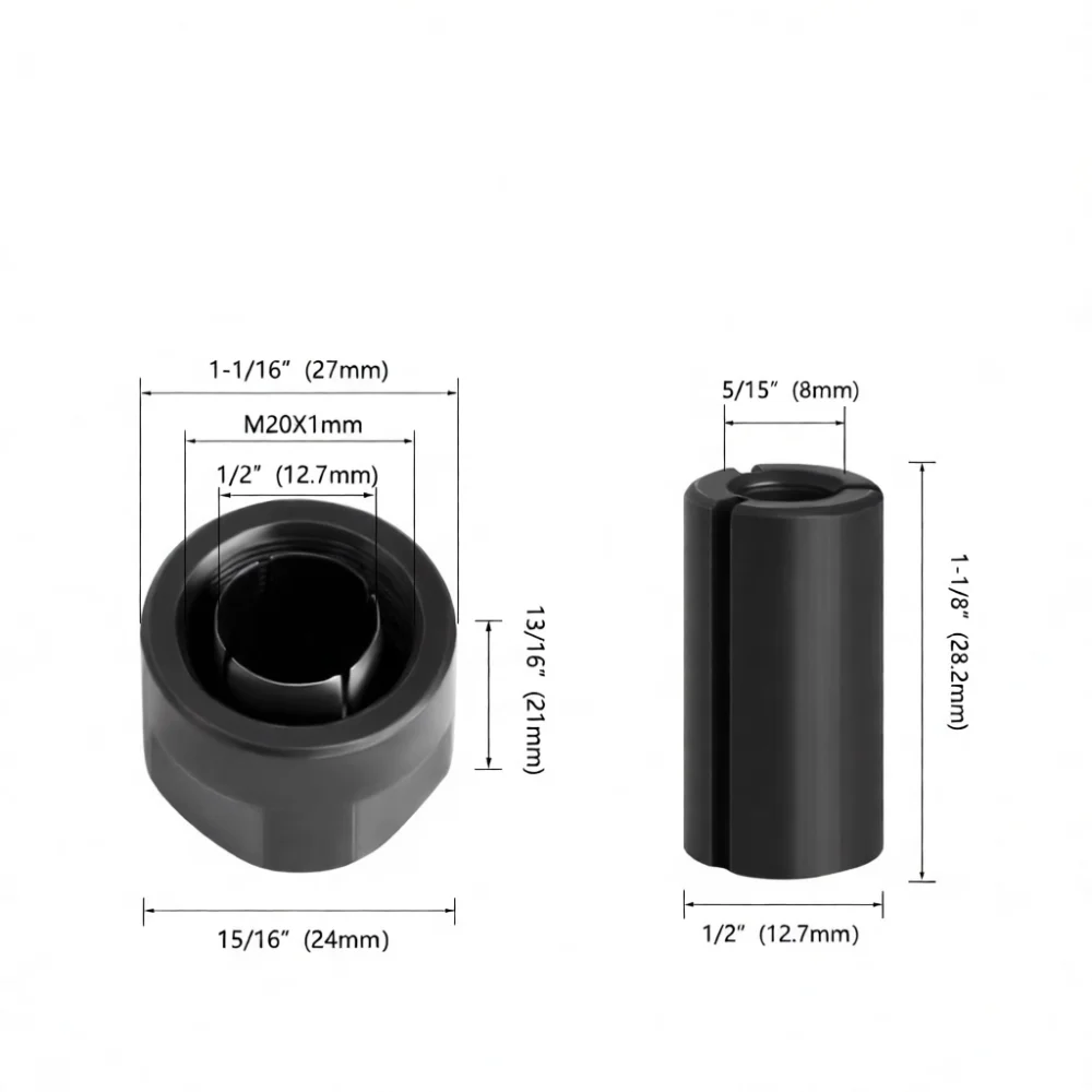 For LAVIE Electric Trimmer Collet Chuck Nut Wood Milling Cutter Holder Spare Part Precise Clamping Tool Accessory