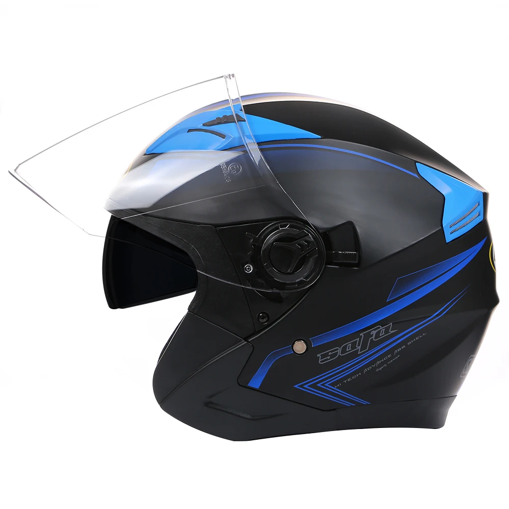 Latest Double Visors Electric Motorbike Bicycle Scooter Safety Helmet Jet Men Women Motorcycle Helmet Four Seasons DOT Approved