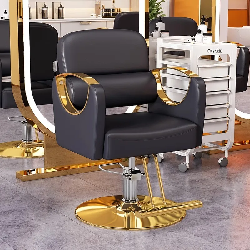 Recliner Beauty Rolling Barber Chairs Pedicure Professional Facial Barber Chairs Cosmetic Silla Barbero Salon Furniture YX50BC