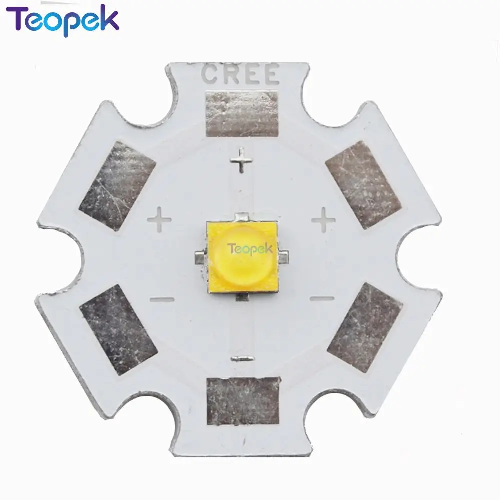 10pcs XTE 5w High Power LED Emitter Diode XT-E Cool White/Warm White/Neutral White/ Royal Blue 8mm/12mm/14mm/16mm/20mm PCB