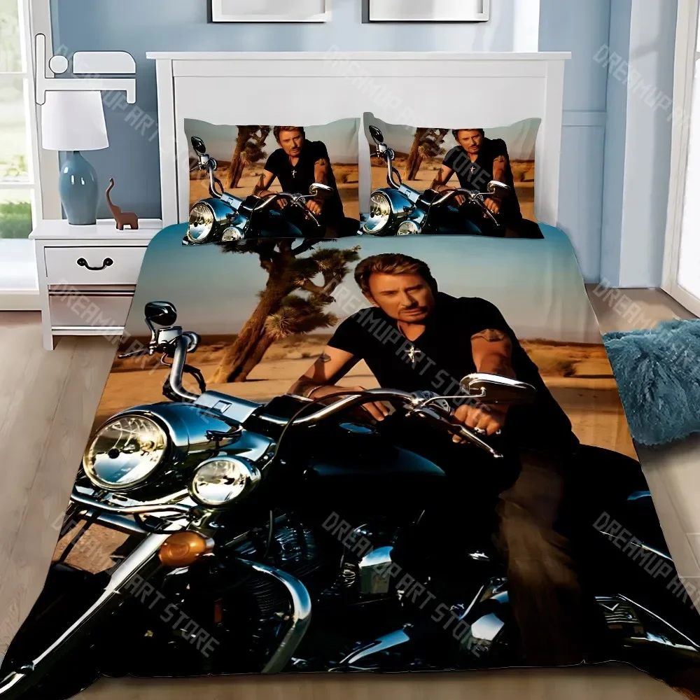 2026 Rock Star Duvet Pillowcase Bedding Set Boy J-Johnny H-Hallyday Girl Bedroom Decoration Children Gift Single Double Large Si