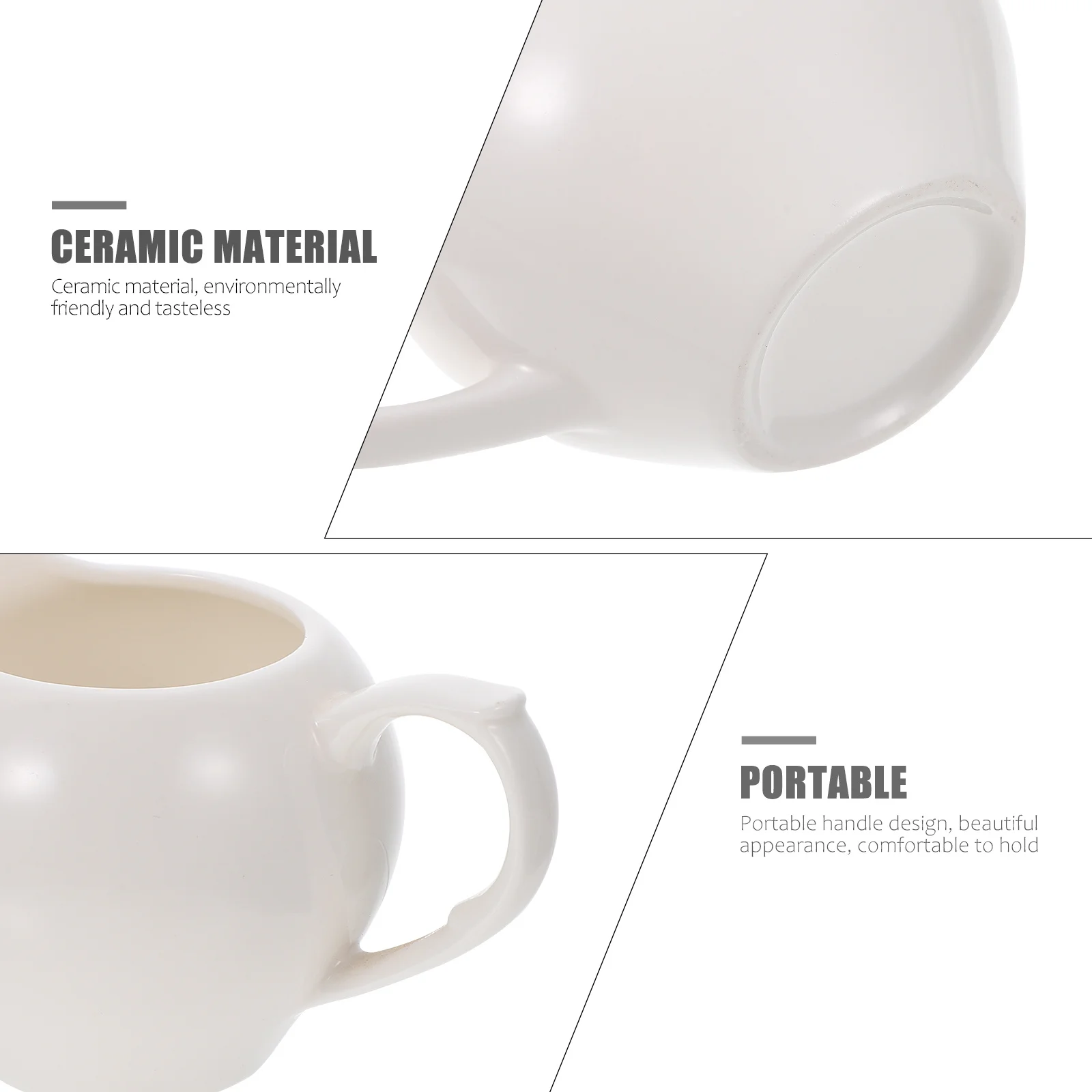

1 шт., керамическая чашка для молока, белая кухонная посуда для кофе, соуса, десерта, можно мыть в посудомоечной машине, дизайн с гладкой ручкой, идеально подходит для кафе, дома