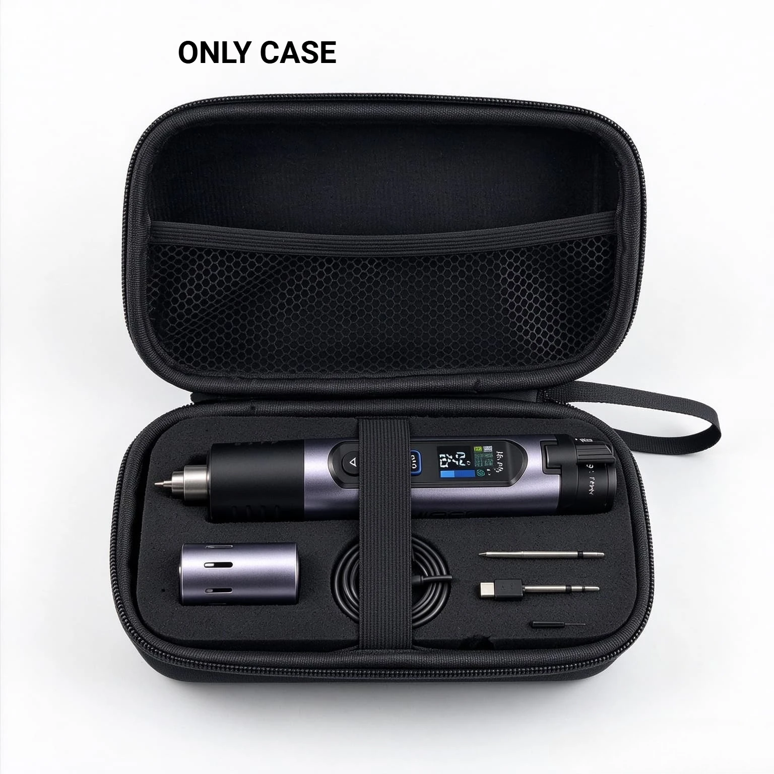 EVA Hard Storage Case for Fnirsi Hs-03 Hs-02b Soldering Iron, DIY Customizable Cut Foam, Portable Protective Carry Bag for Tool