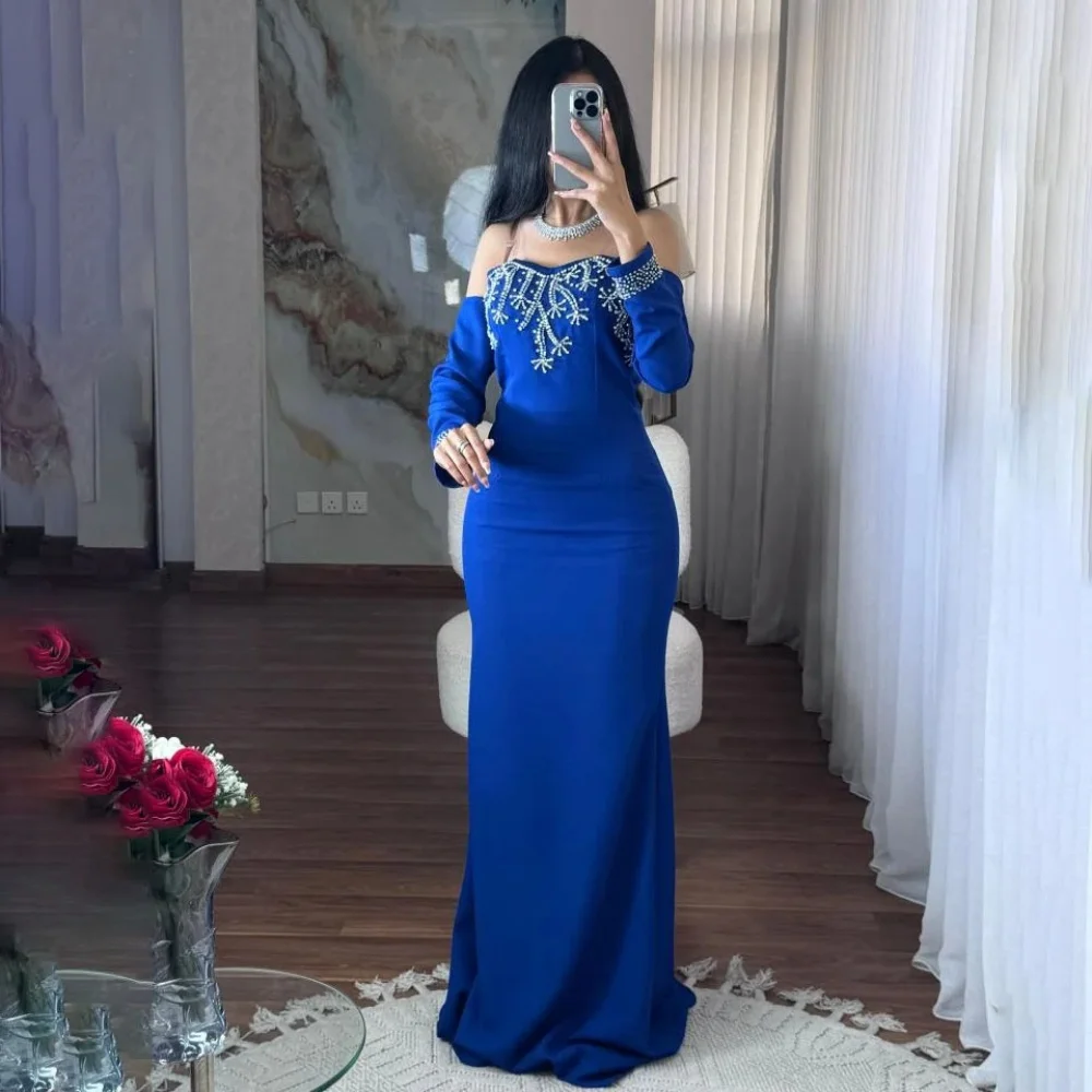 

Customized Evening Dress Gorgeous Satin Beading Prom Dresses Ruched Formal Occasion Shining Sweetheart Party Gown Robe Soiree
