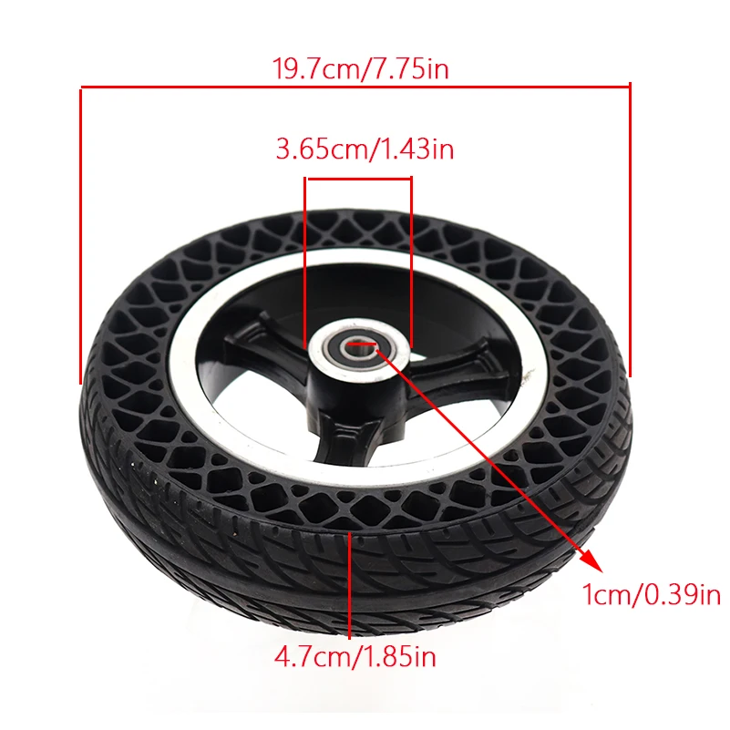 Electric Scooter Special 8-inch 200x50 Solid Tire with Wheel Hub Explosion proof Porous Honeycomb