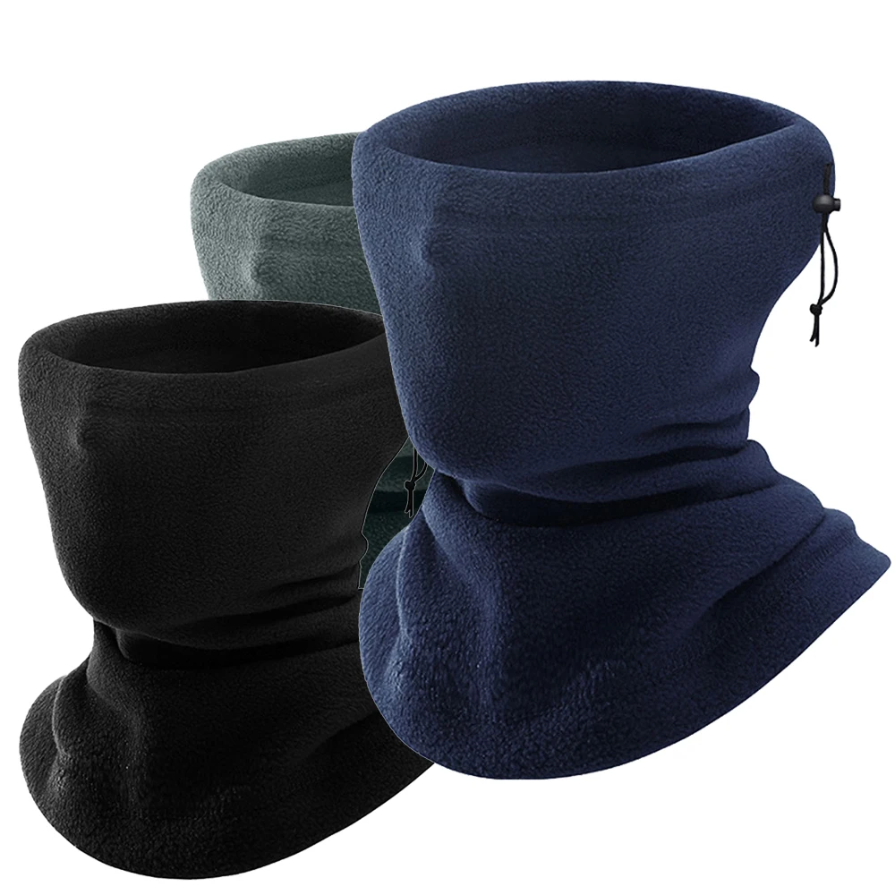 

Ветрозащитная мотоциклетная маска-балаклава, зимняя теплая, черная, с флисовым шарфом для защиты шеи, для езды на мотоцикле