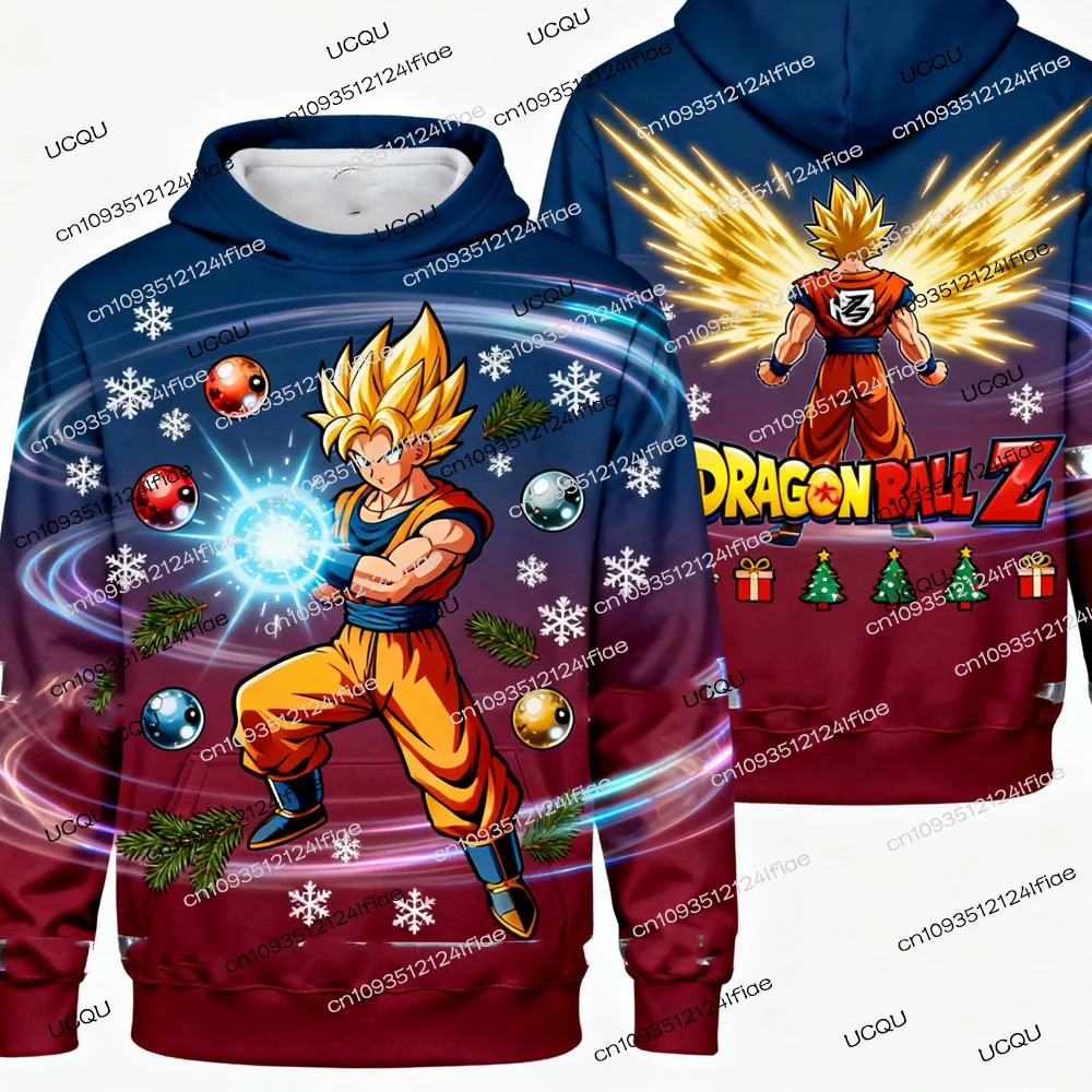 2025 Dragon Ball Z Goku Special Edition Christmas Winter Hoodie - Adult Men's and Women's Christmas Outfit - Kids Christmas Gift