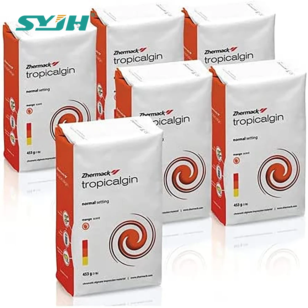 Dental Alginate Impression Powder High Precision Tropicalgin Hydrogum Soft Dustfree Alginate Impression Materials for Dental Lab