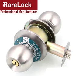 Handle Door Lock with Spring Bolt for Bathroom Bedroom Office Women Bag Shop Wooden Door Hardware Rarelock H