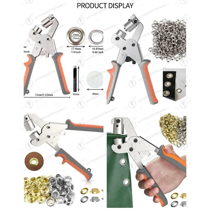 Tragbares Duty-Ösen-Zangen-Set, Handzelt und Installationswerkzeug für die Öseninstallation von Gartenplane aus Segeltuch