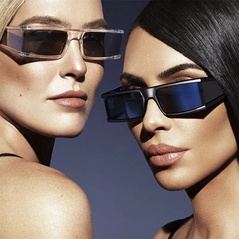 Kenbo Sun Glasses Fashion Small Rectangle Retro Narrow Frame Sunglasses Vintage Square Women Man Trending UV400 Outdoor Eyewear