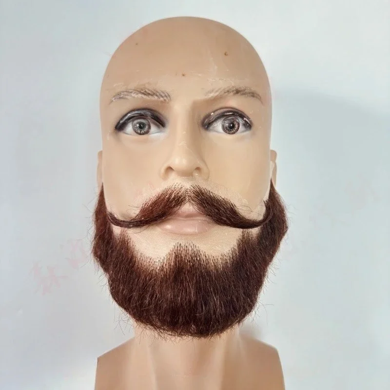 

Аксессуары для аниме на заказ, борода, коричневый, черный, белый, усы, фильм, вечеринка на Хэллоуин, реквизит для косплея