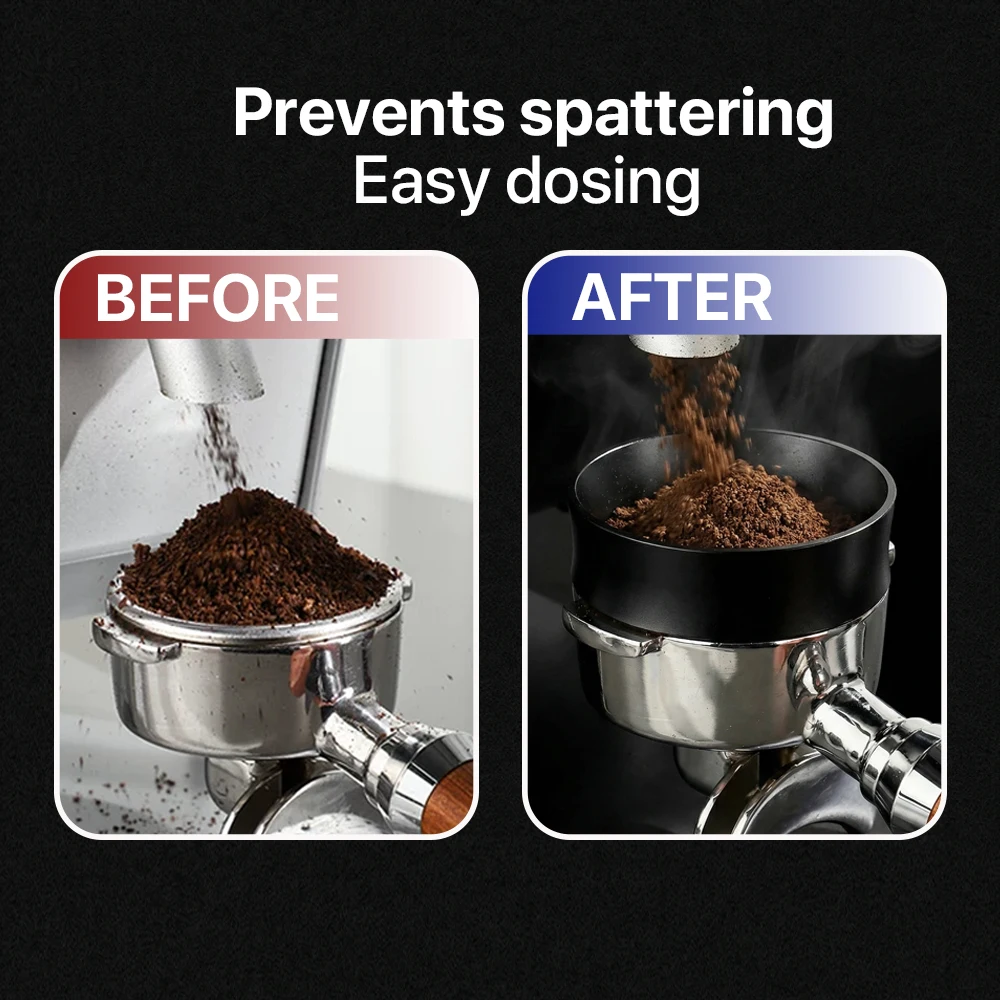 51/54/58mm Espresso Dosing Funnel Magnetic Coffee Dosing Ring Portafilter Funnel Portafilter Dosing Ring Barista Tools