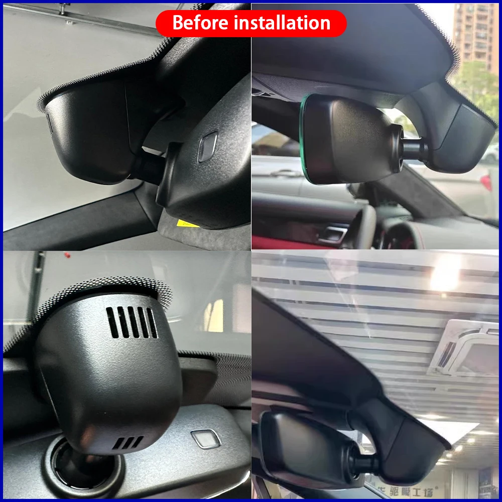 ZJCGO for Porsche Cayenne Panamera 972 971 Taycan Carrera 992 911 9YA 9YB 9J1 4K DVR Dash Cam Wifi Front Rear Camera 24h Monitor